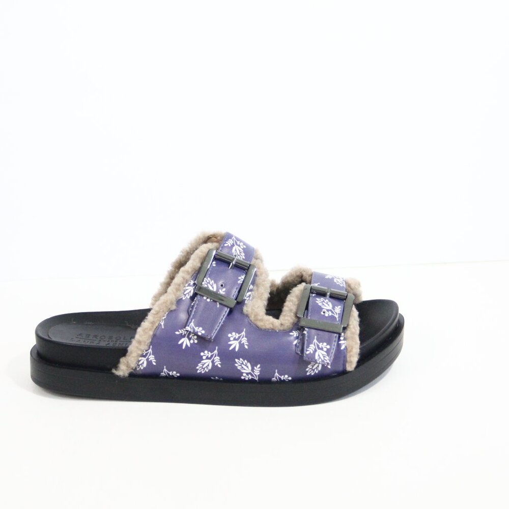 Aerosoles Sandals NEW sz 7.5 Women Slide Faux Leather Laura Ashely floral
